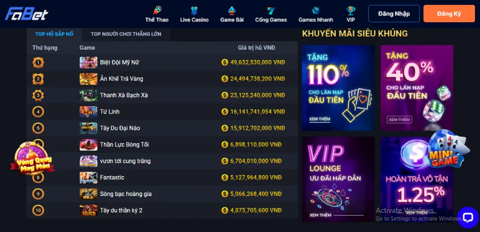 Kho game đa dạng tại EV99
